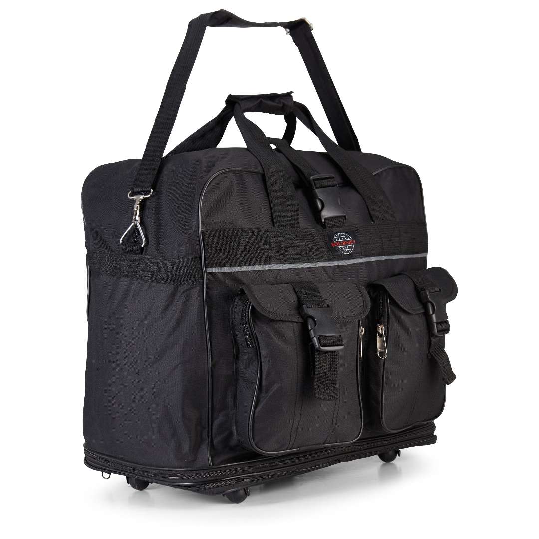 2376452 Rolling Cargo Bags - Black, 36 case of 6