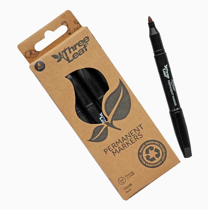 2377088 Permanent Markers - Black, 4 Pack case of 72