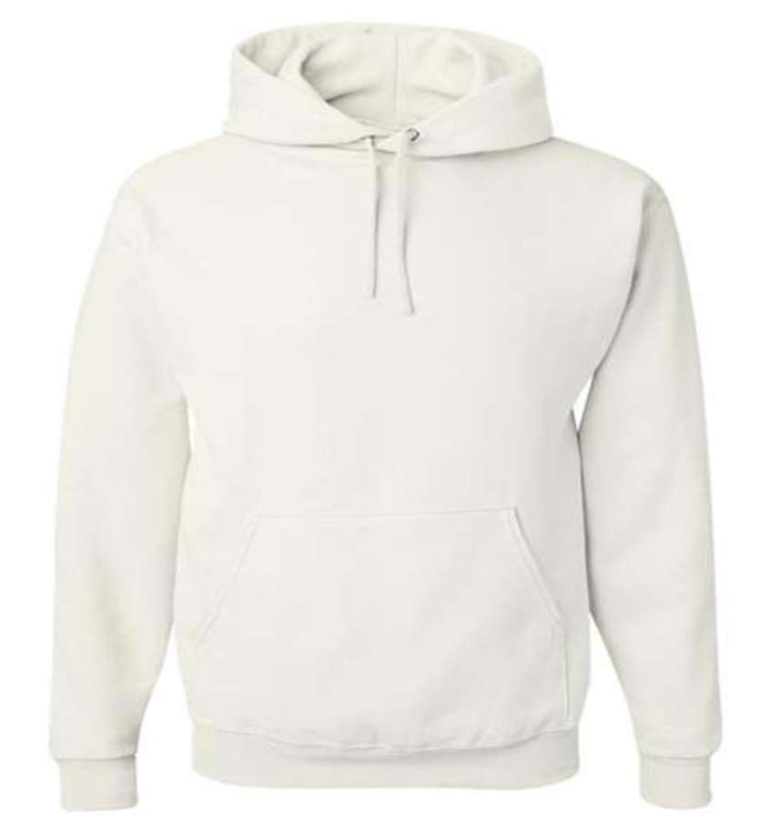 2380205 NuBlend Hooded Pullover, White, 2X case of 24