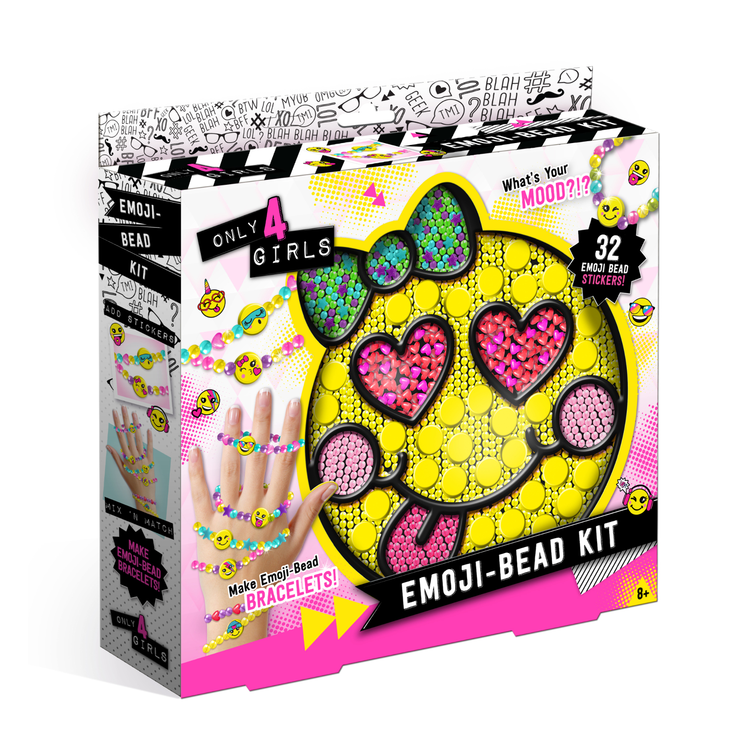 2361692 Emoji Bead Kits - 1,000 Pieces, Assorted, Ages 8+ case of 6