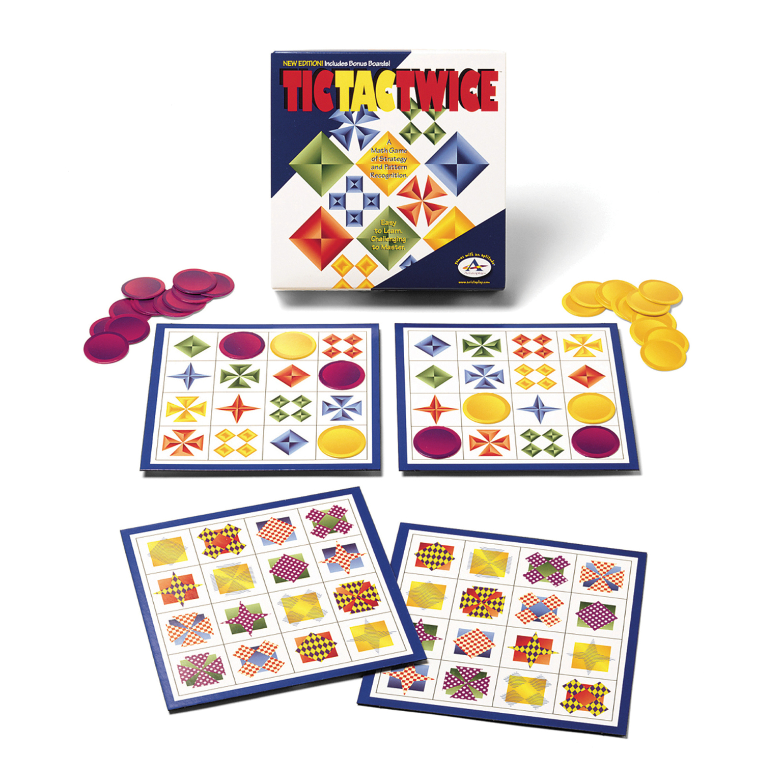 2317915 Tic Tac Twice - Pattern Recognition, Ages 7+, 2+ Players case of 6