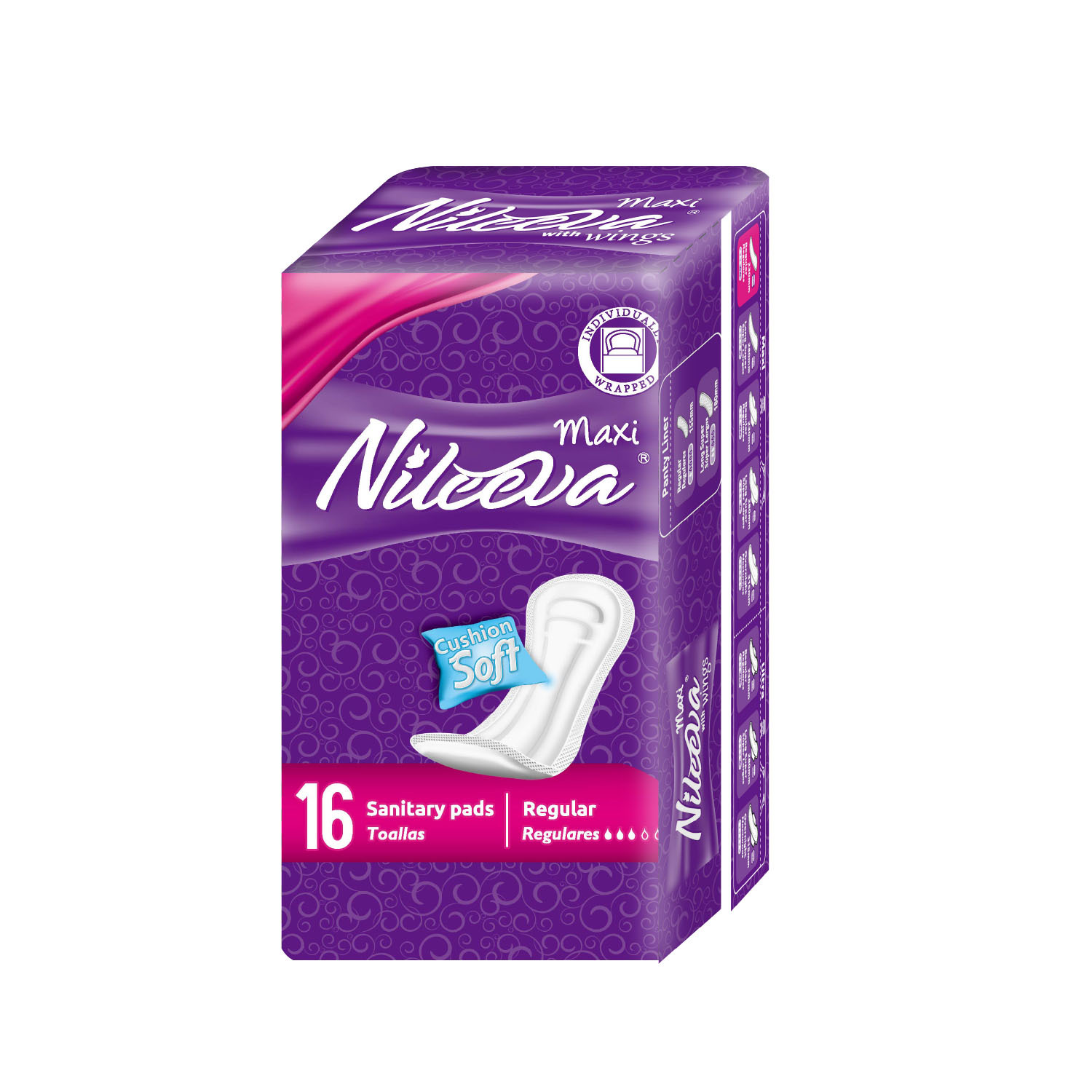 2340106 Maxi Pads - Individually Wrapped, 16 Count case of 36