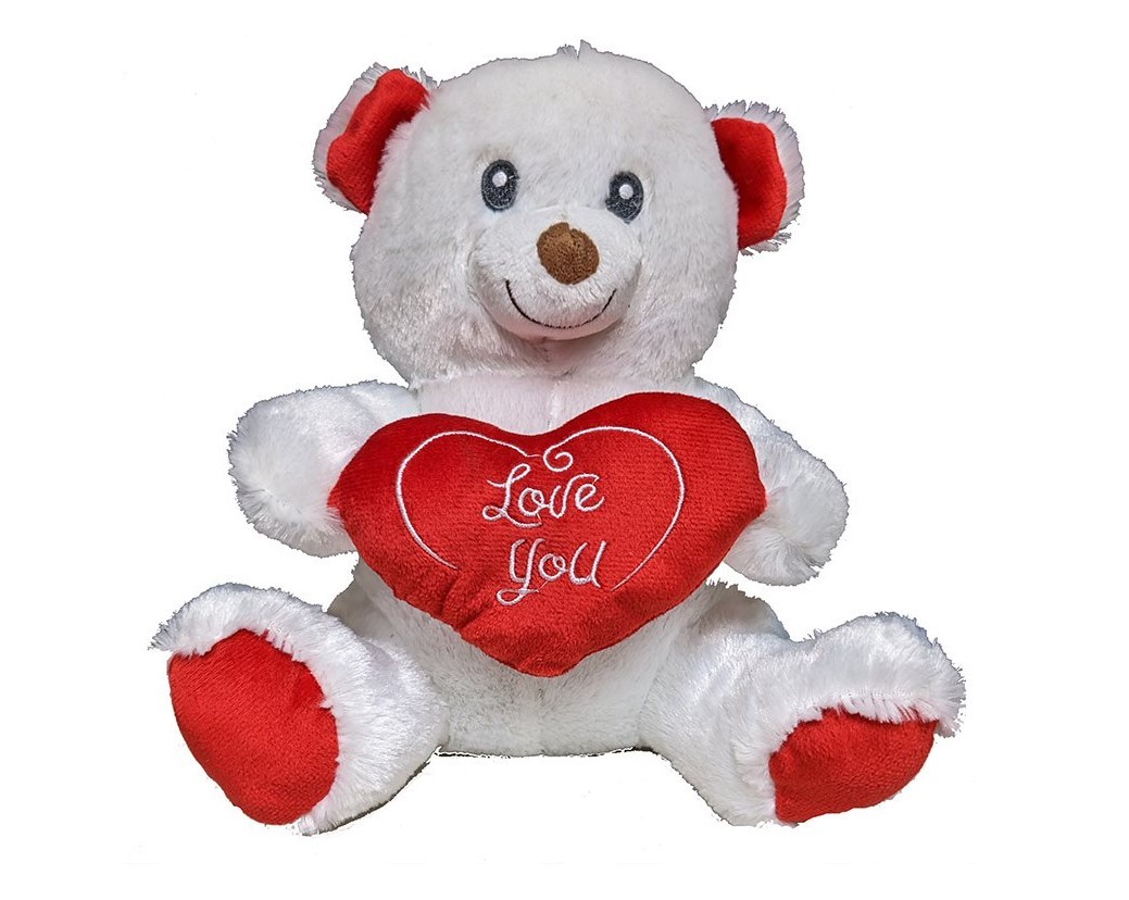 2343273 Valentine Bears - Red & White, 7 case of 12