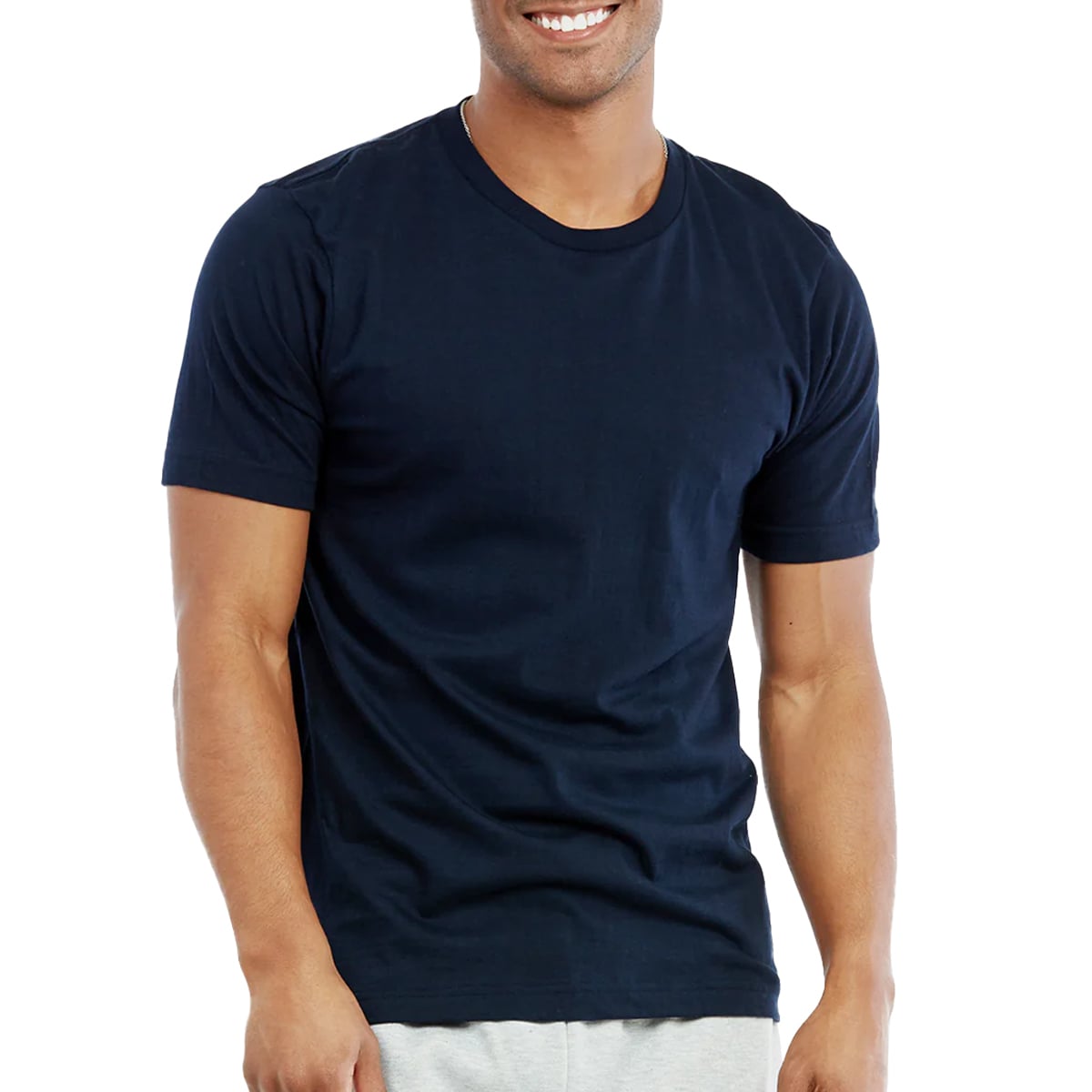 2370669 Men's Crew Neck T-Shirts - X-Large, Navy case of 60