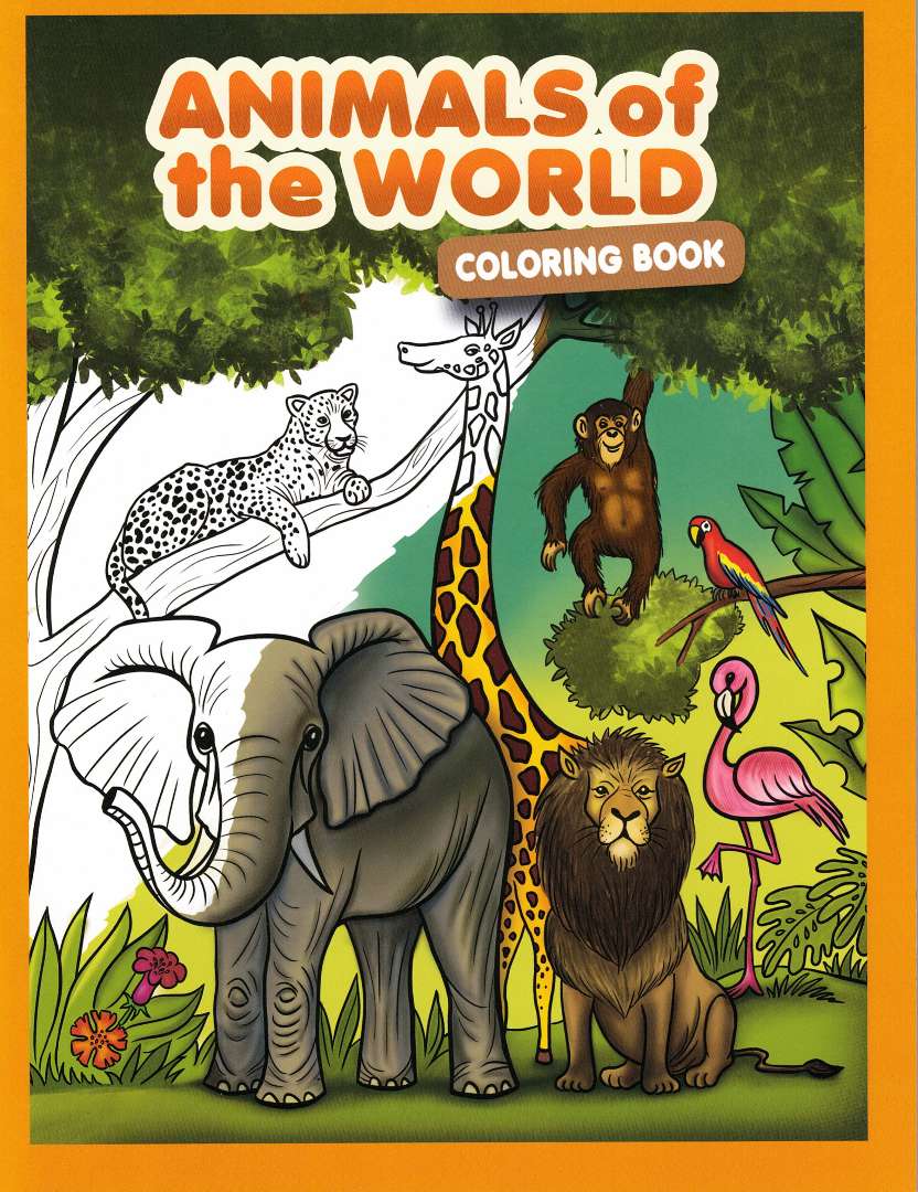 2376400 Animals of the World Coloring Books - Assorted, 64pgs case of 48