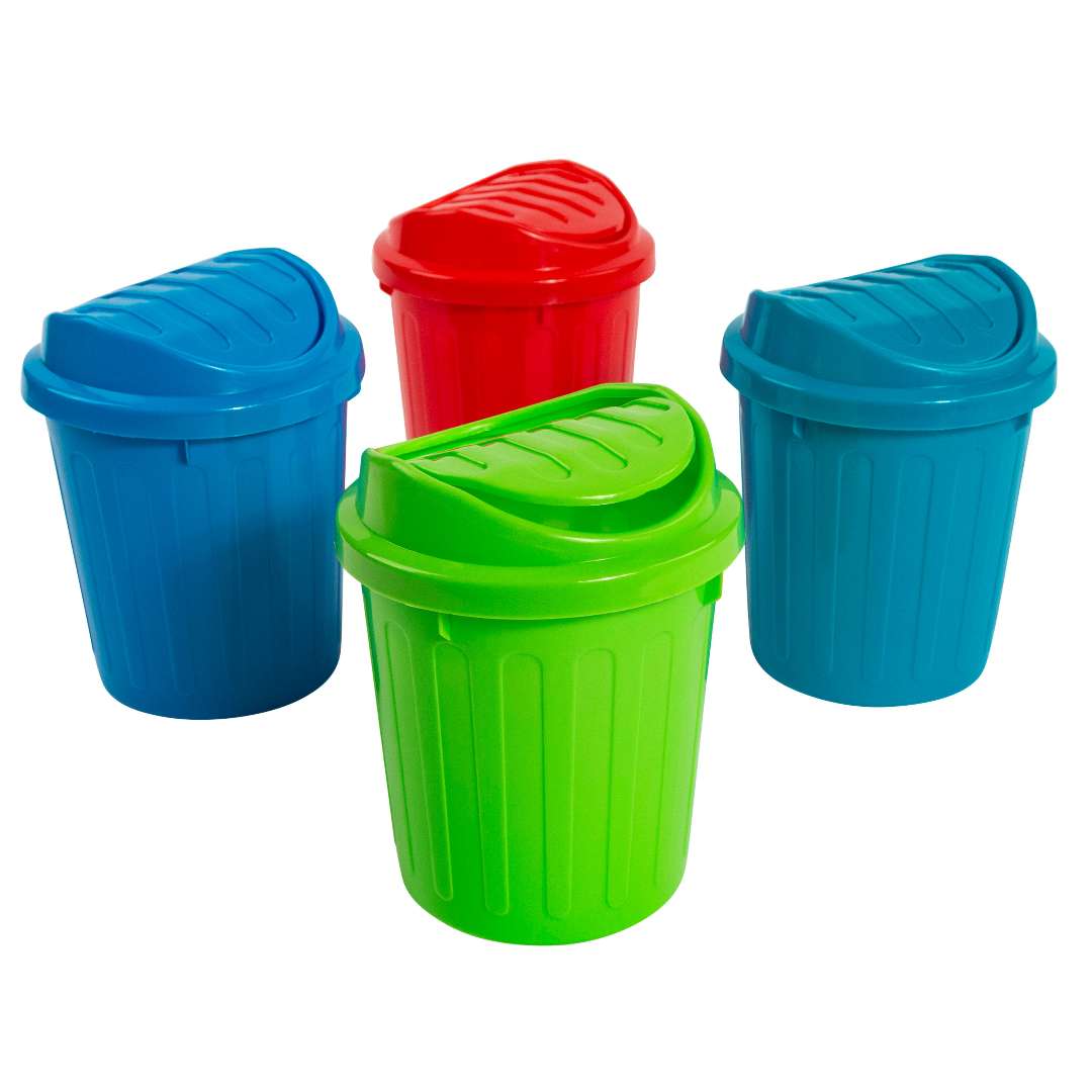 2385292 Mini Rubbish Bins - Assorted Colors case of 48