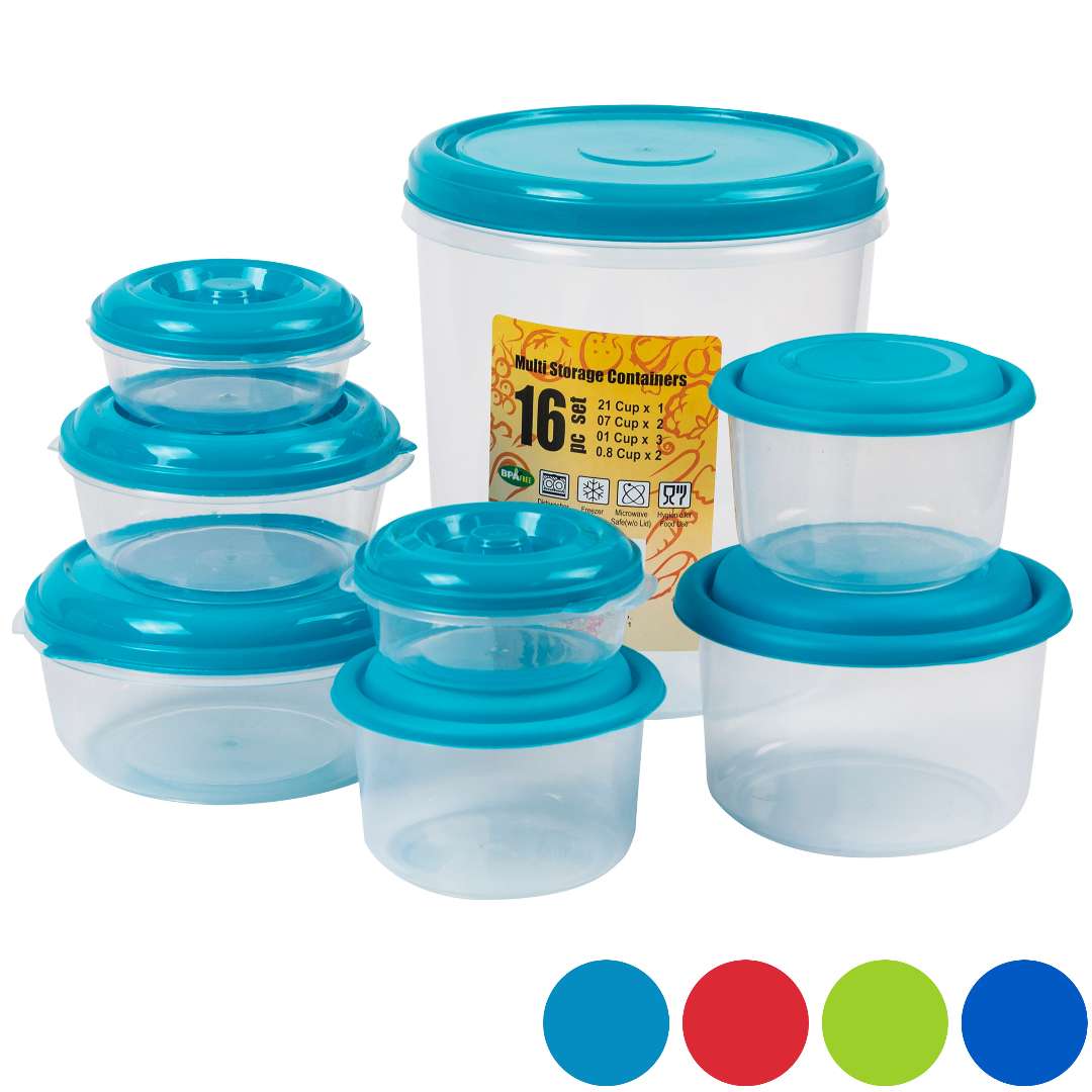 2385562 Food Storage Container Sets - 16 Pieces case of 24
