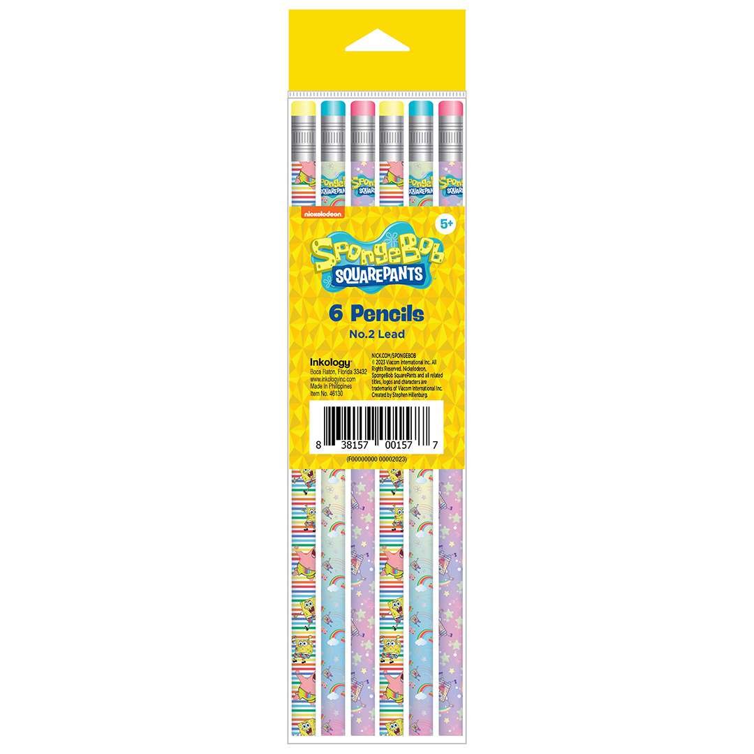 2377067 SpongeBob Pencils - 6 Pack case of 24