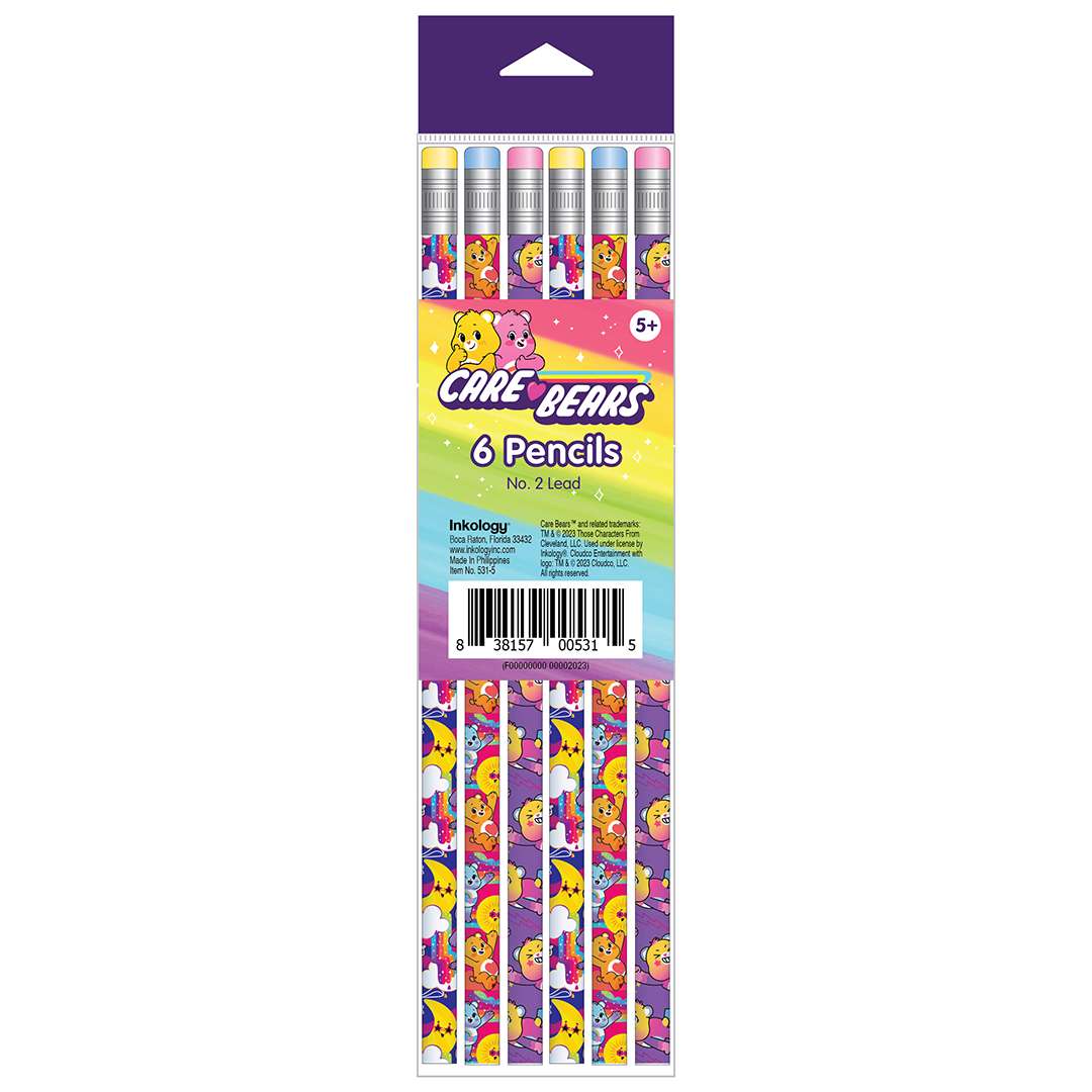2377070 Care Bears Pencils - 6 Pack case of 24