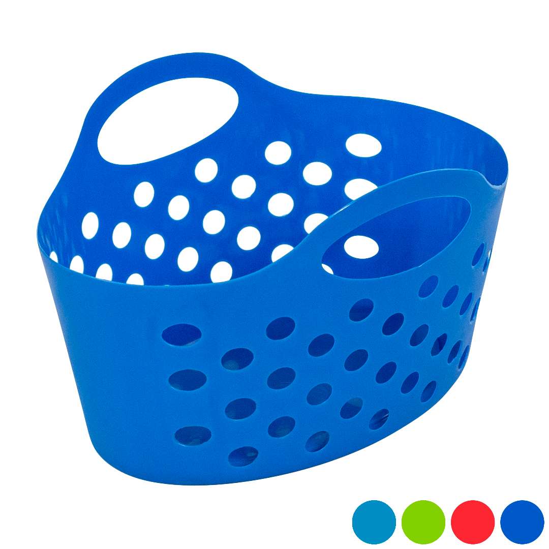 2385608 Soft Plastic Baskets - Assorted Colors case of 36