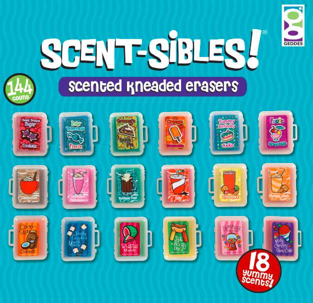 2377762 Scent-Sibles Kneaded Erasers, 144 Pack case of 576