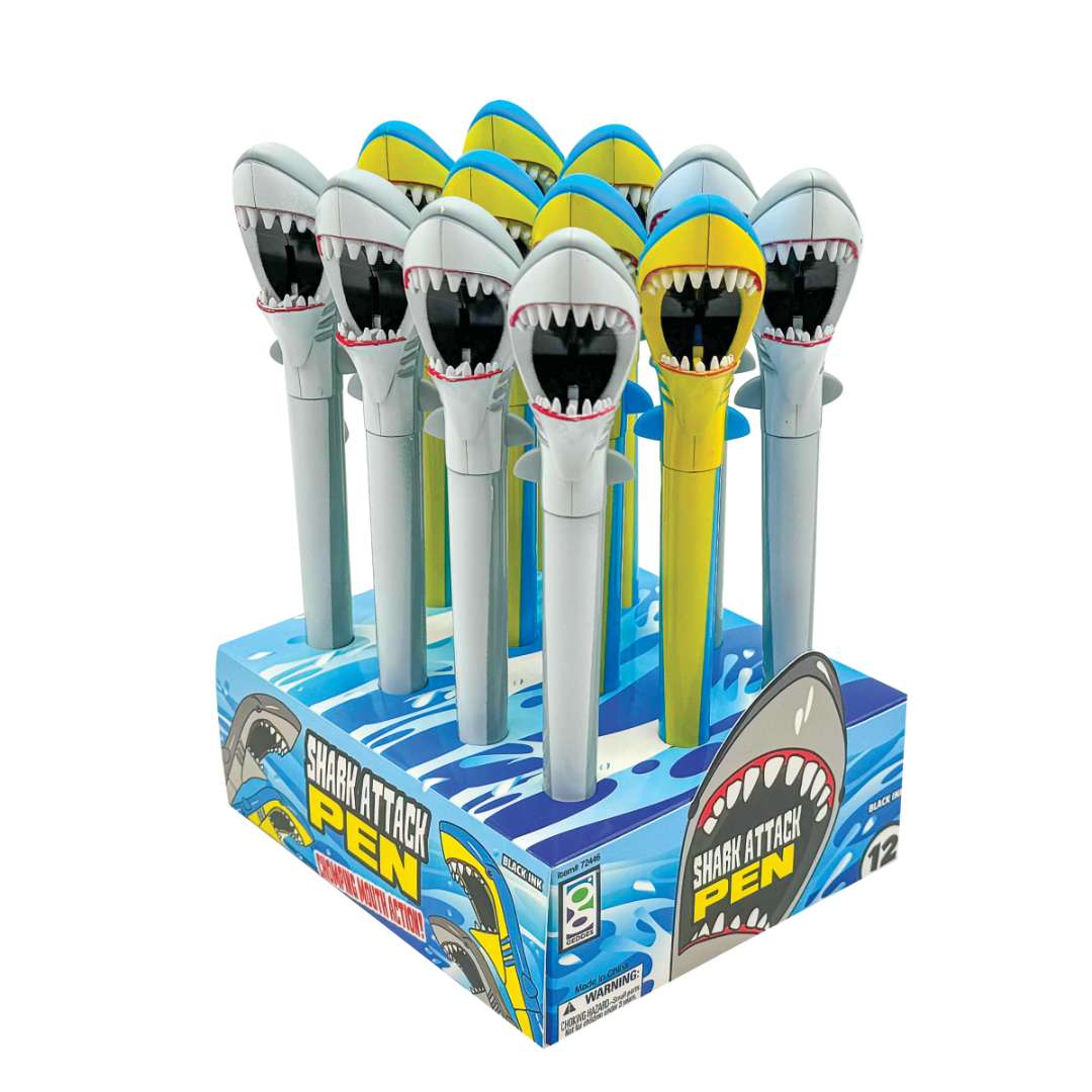 2377898 Shark Attack Pens, 12 per Display case of 144