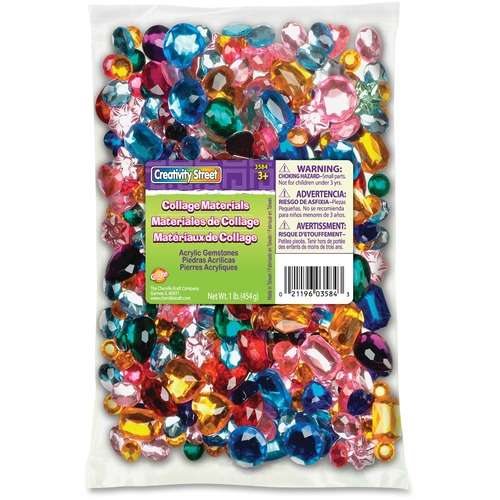 2377988 Acrylic Gemstones - Assorted Colors case of 36