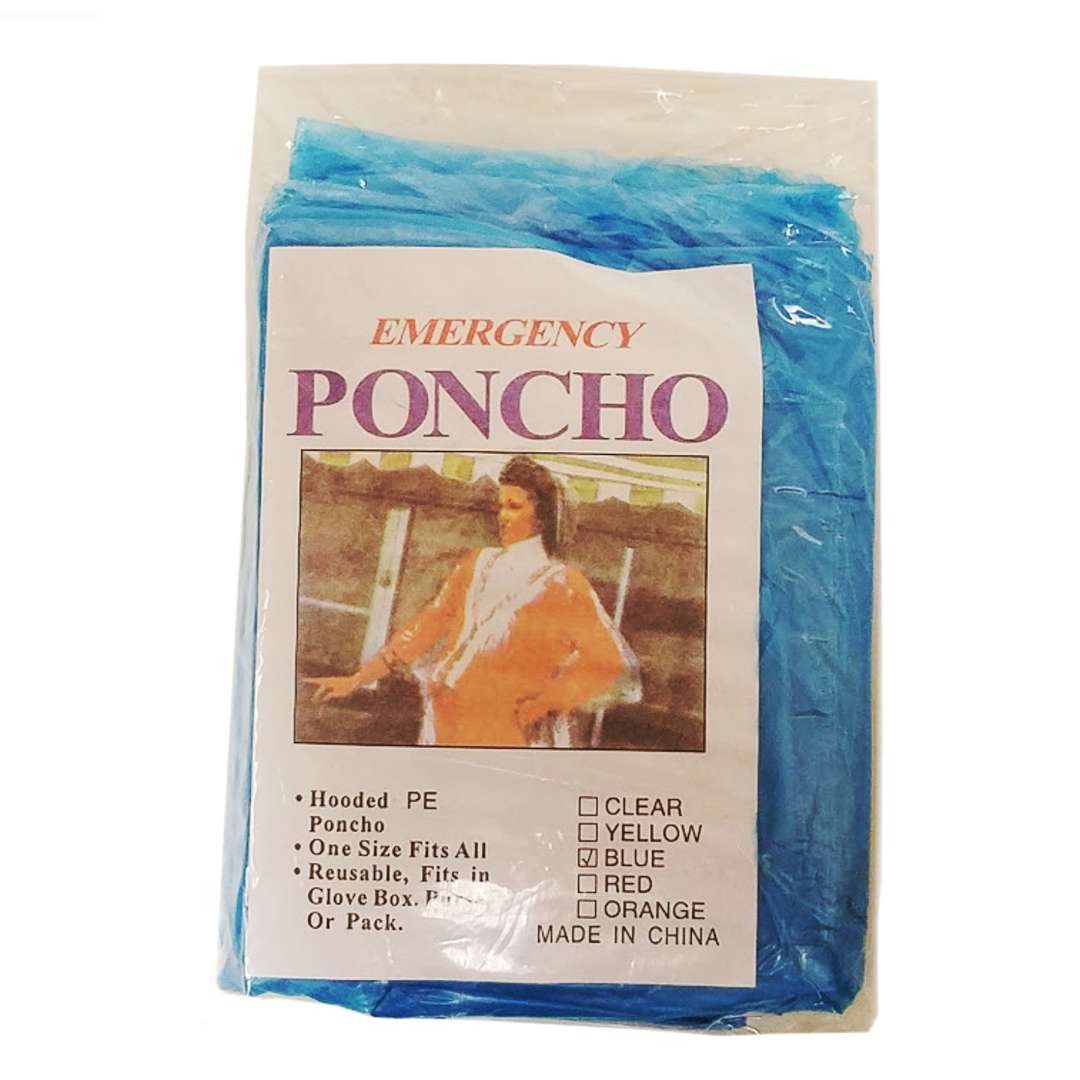 1784934 Blue Generic Emergency Poncho case of 200