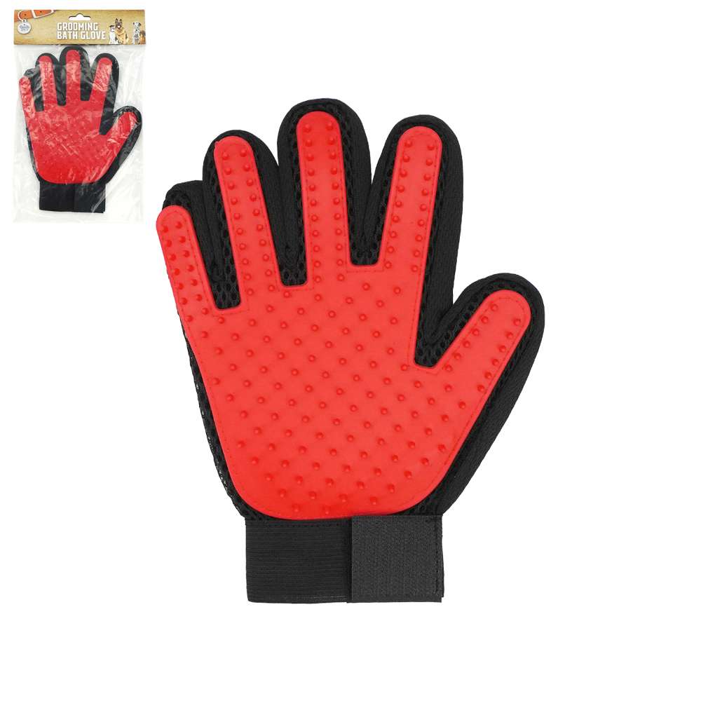 2379399 Pet Grooming Bath Glove, Red case of 48