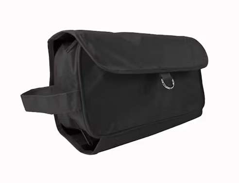 2379452 Compact Hanging Toiletry Bags, Black case of 50
