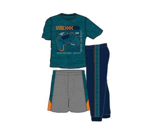 2381358 Boys' Activewear Set, Red, 3pc, 4-7 case of 72
