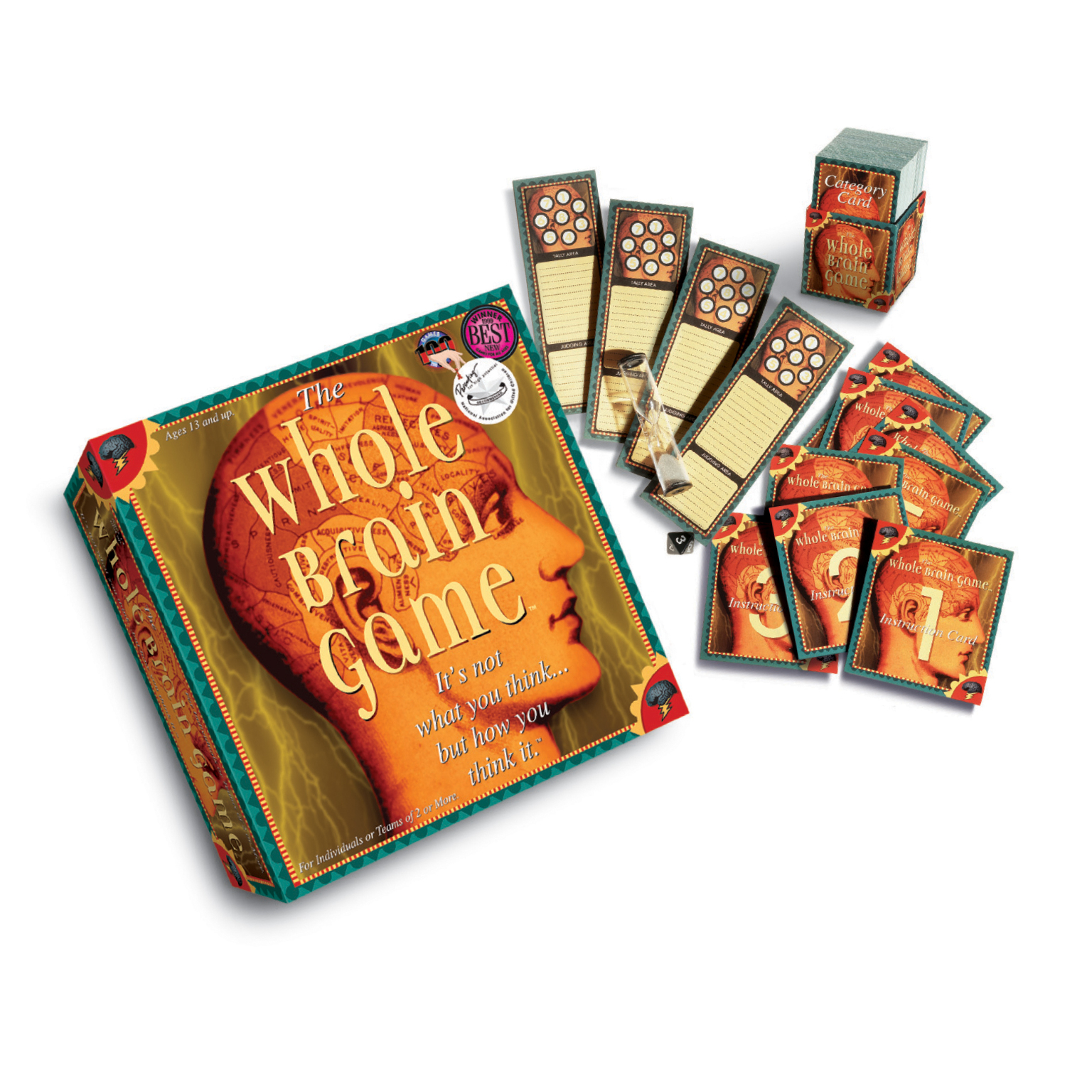 2317895 The Whole Brain Game - 2+ Players or Individual Play case of 6