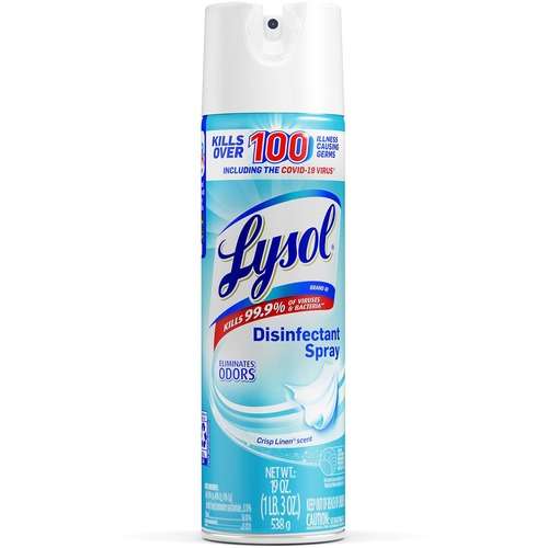 2382855 Lysol Disinfectant Spray - 12 Pack, Crisp Linen case of 12