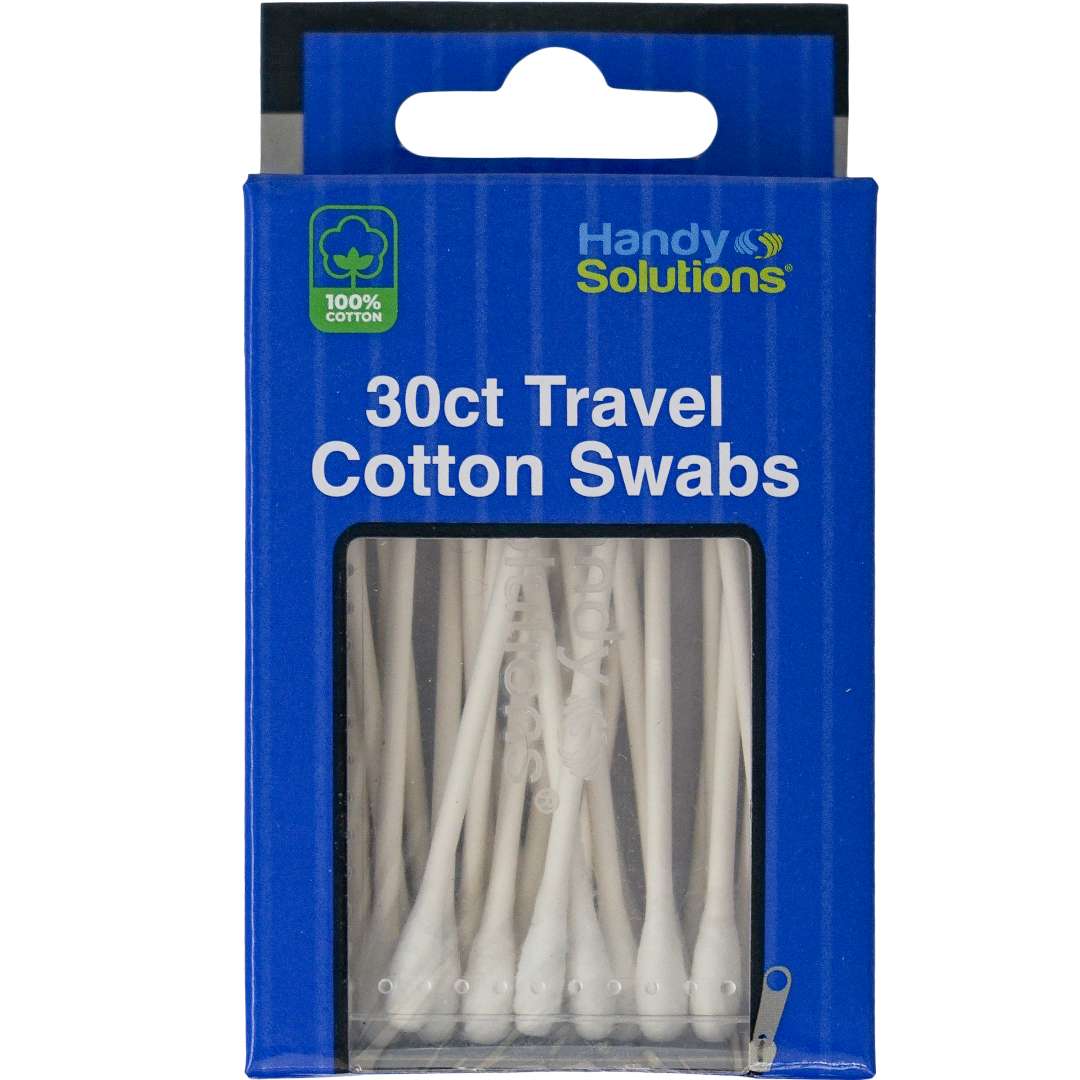 DollarDays 2387435 Handy Solutions Cotton Swabs - 30 Count - Case of 144