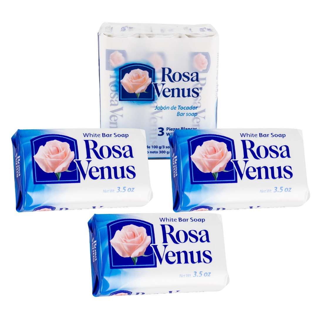 DollarDays 2380337 3.5 oz Rosa Venus Bar Soaps, 3 per Pack - Pack of 20