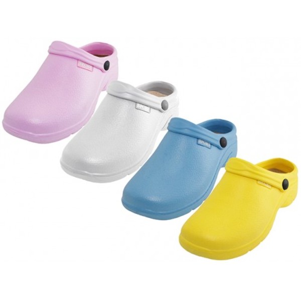DollarDays 2339786 Womens Rubber Nursing Shoes, Size 5-10, 4 Colors - Pack of 24
