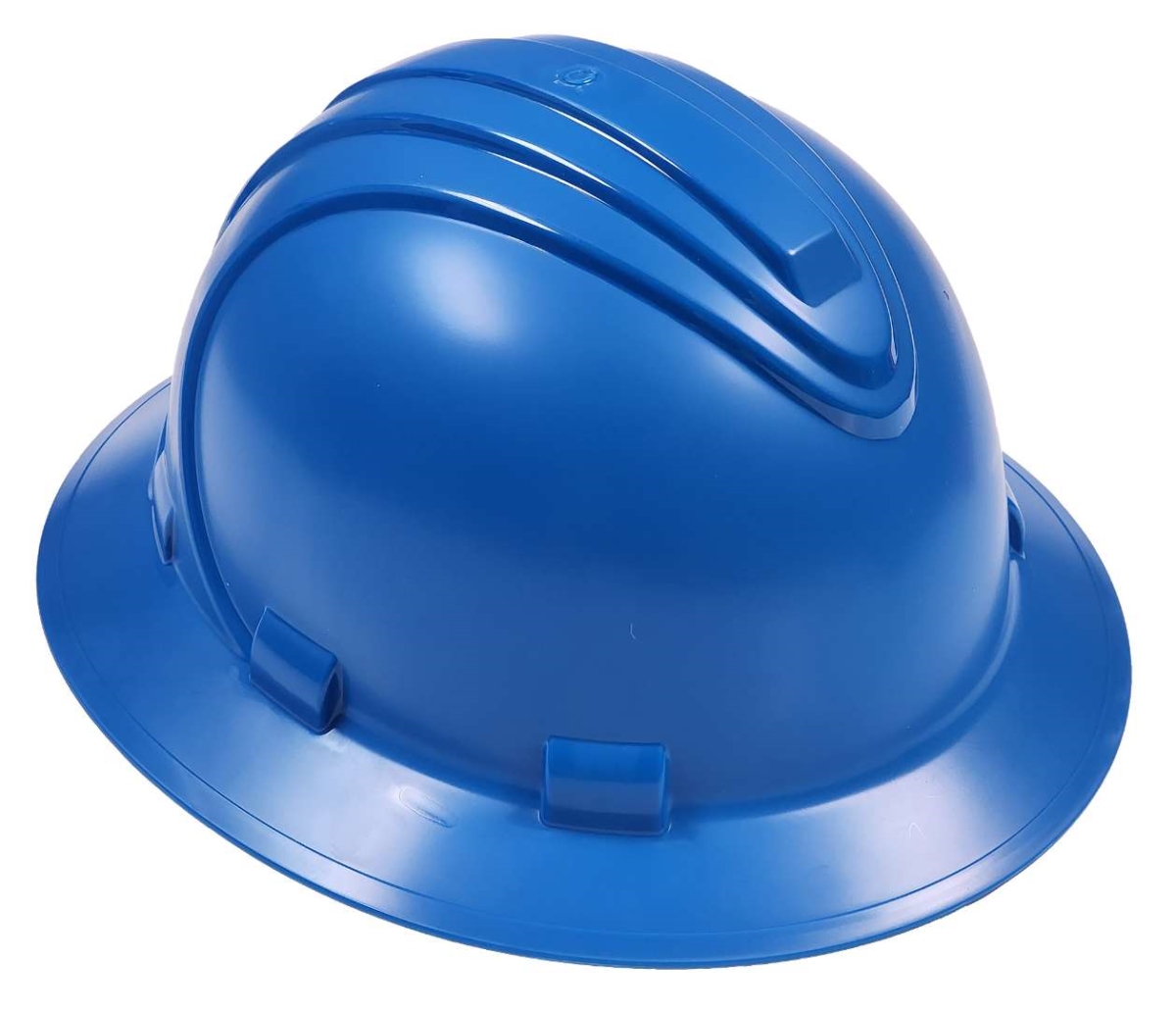DollarDays 2387740 Hard Hat with Full Brim, Blue - Pack of 20