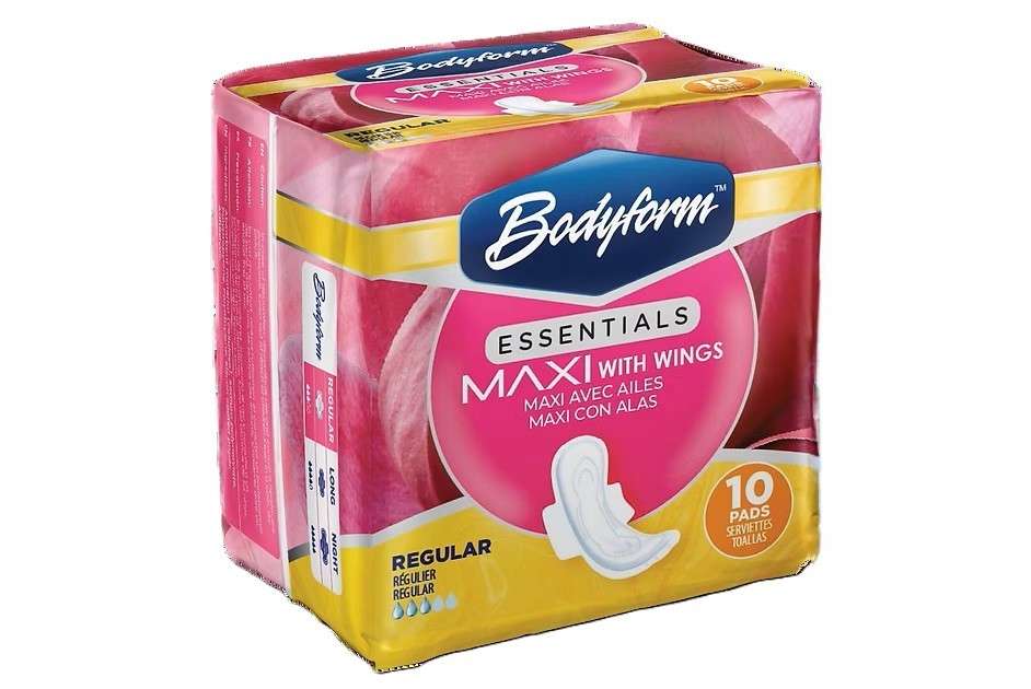 DollarDays 2387795 Maxi Pads with Wings - Regular, 10 Count - Pack of 24