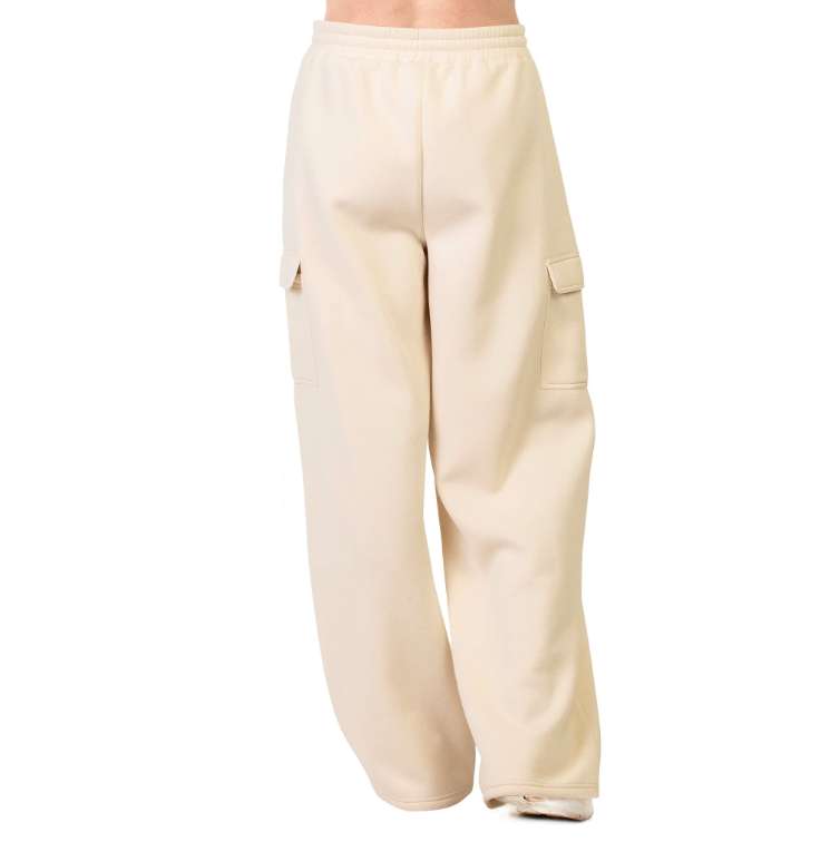 DollarDays 2387852 Ladies Fleece Cargo Pants, Large, Oat - Pack of 24