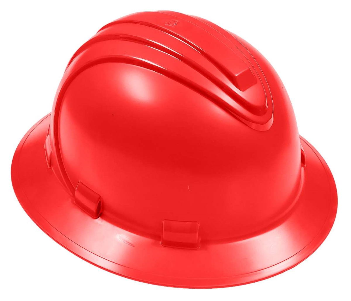 DollarDays 2387745 Hard Hat with Full Brim, Red - Pack of 20
