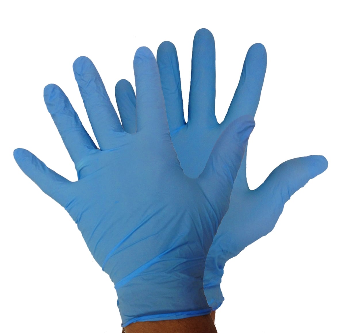 DollarDays 2343680 Nitrile Examination Gloves, Blue, Extra Large - Pack of 10