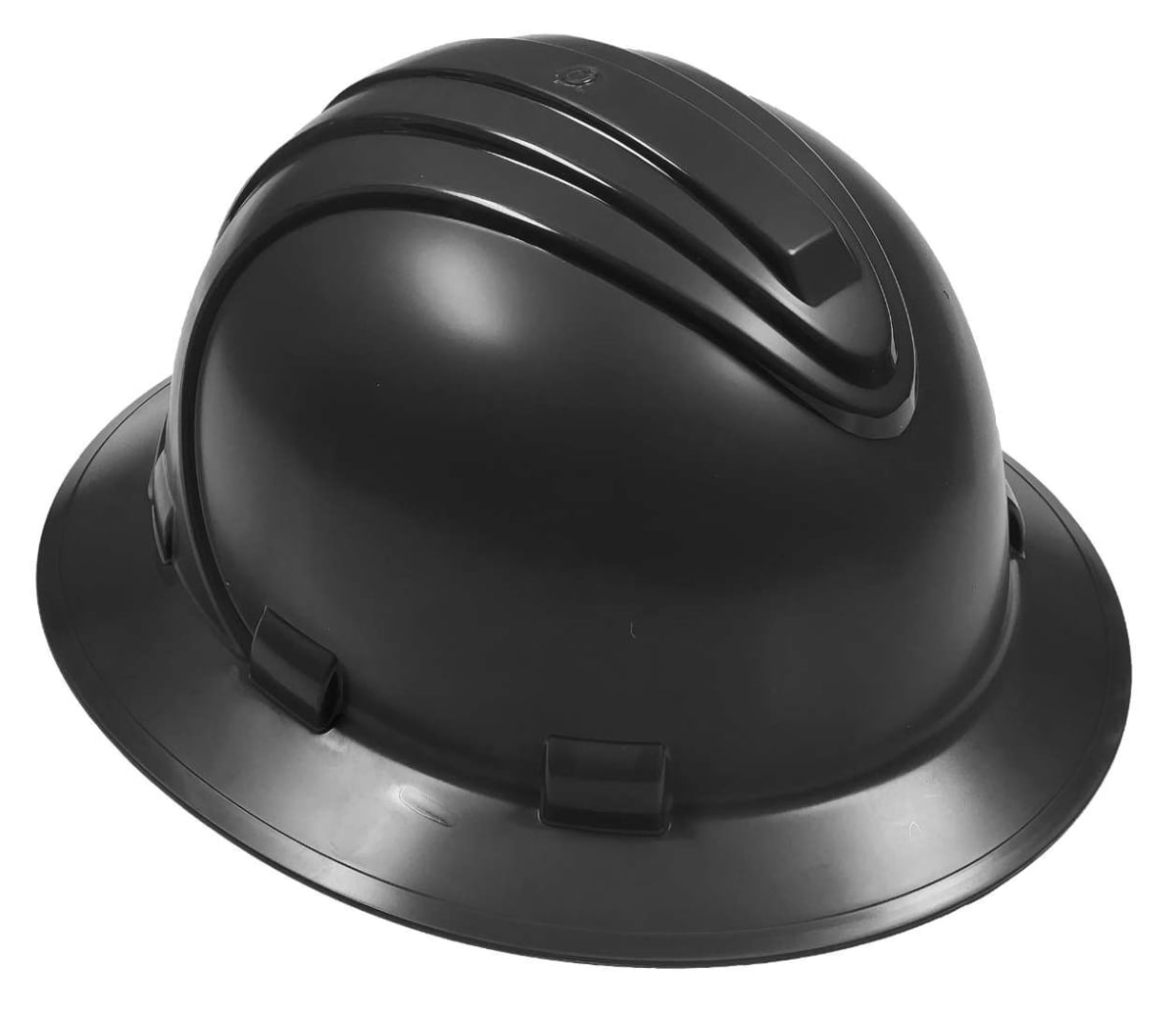 DollarDays 2387741 Hard Hat with Full Brim, Black - Pack of 20