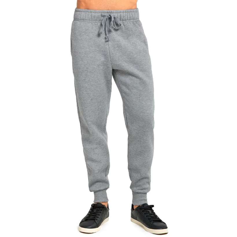 DollarDays 2380106 Mens Fleece Jogger Sweatpants, Gray, 3XL - Pack of 24