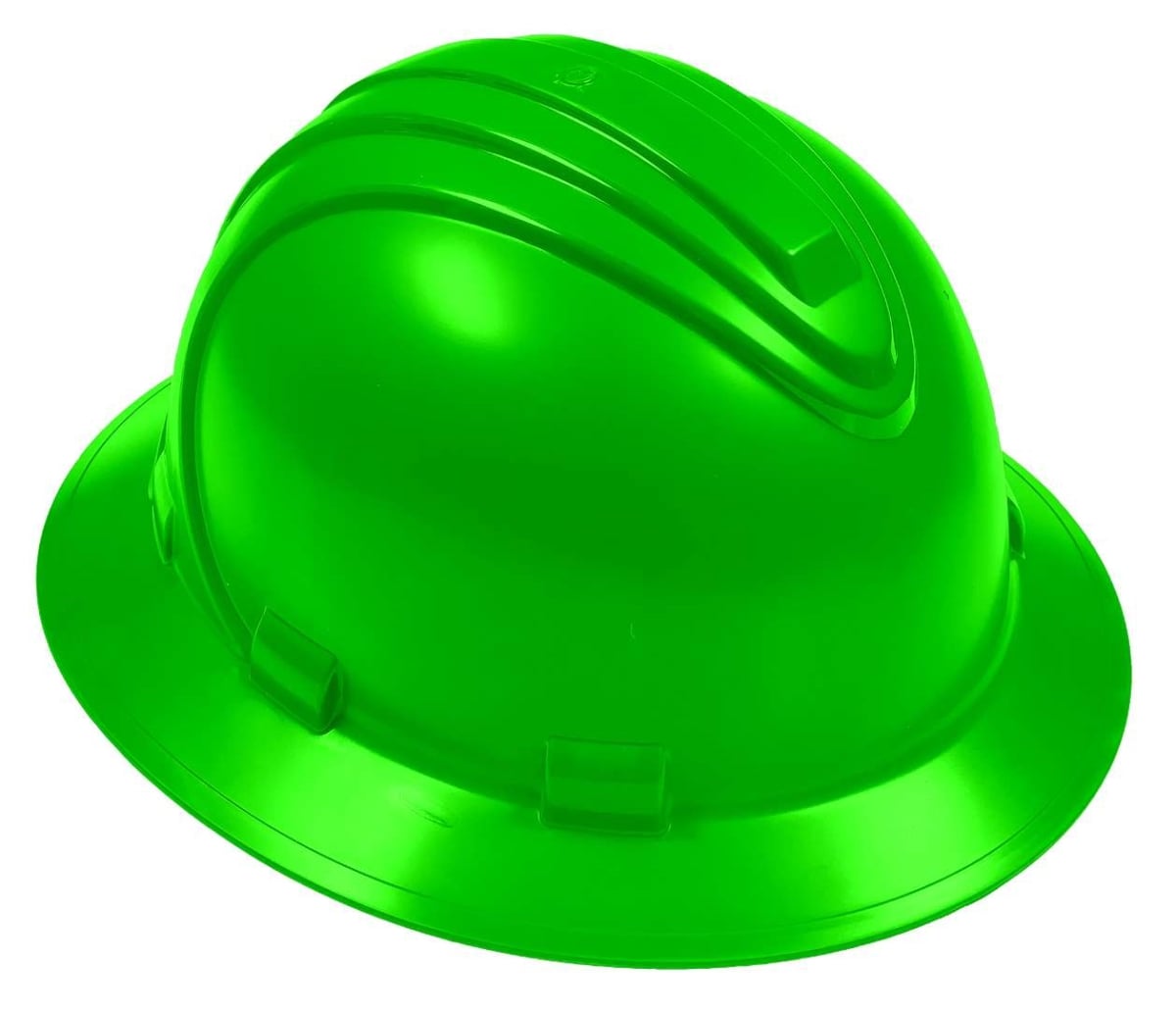 DollarDays 2387742 Hard Hat with Full Brim, Green - Pack of 20