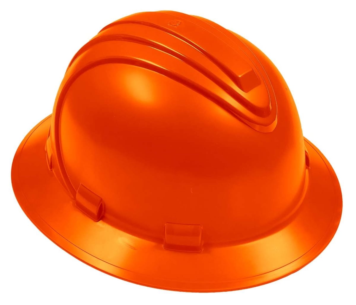 DollarDays 2387743 Hard Hat with Full Brim, Orange - Pack of 20