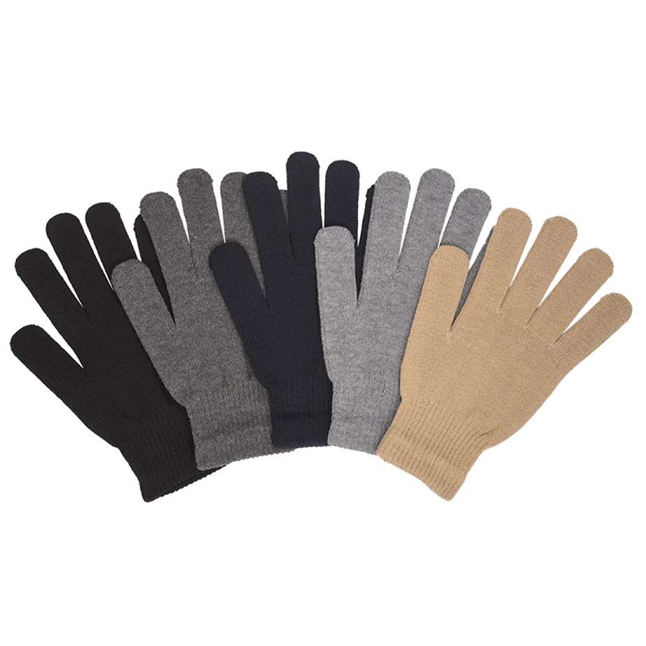 DollarDays 2373722 Mens Magic Gloves - 5 Solid Colors, One Size Fits Most - Case of 360