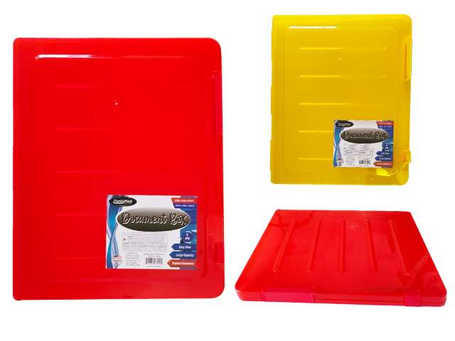 DollarDays 2387363 Document Boxes - Assorted Color - Case of 24