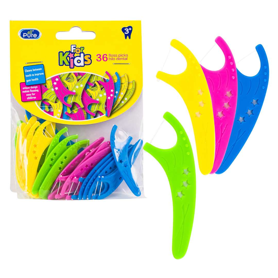 DollarDays 2380580 Multicolor Tooth Flossers - 36 Count - Case of 36