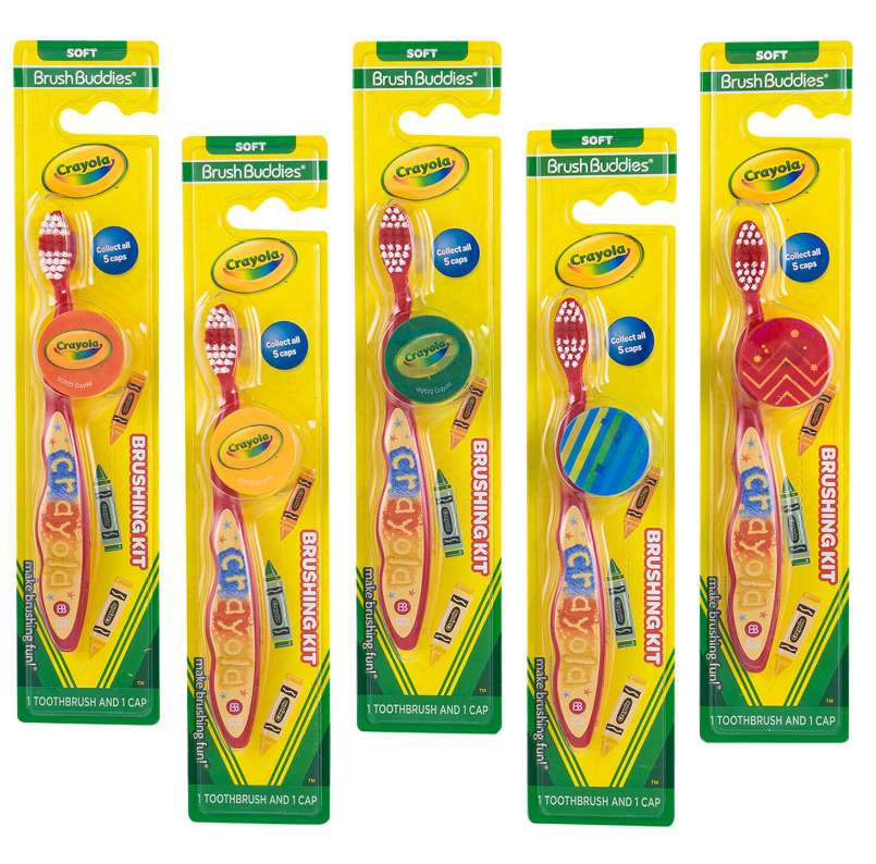 DollarDays 2388338 Brush Buddies Crayola Soft Brushing Kit - Assorted Color - Case of 24