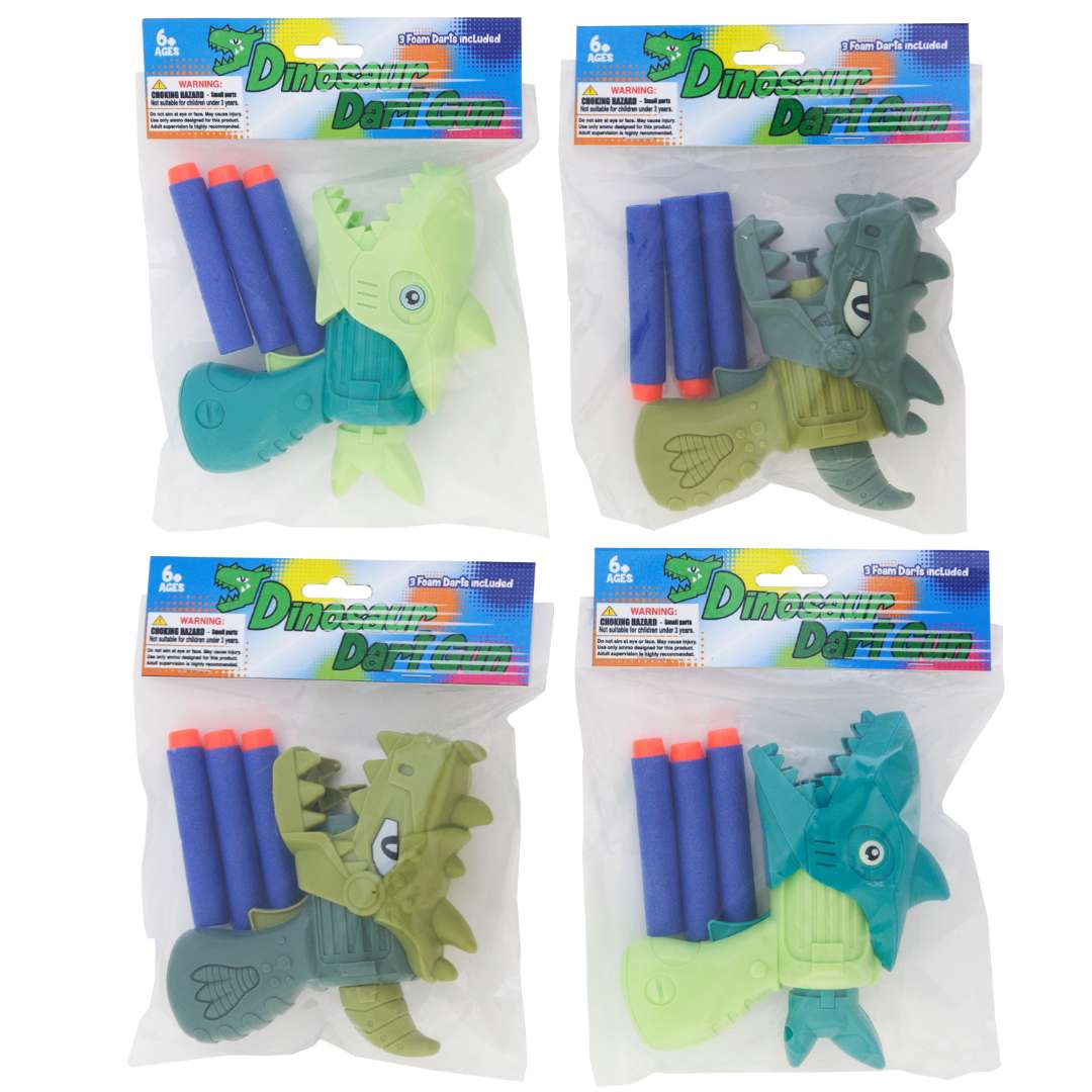 DollarDays 2388576 Dino Dart Blasters - Assorted Color - Case of 24
