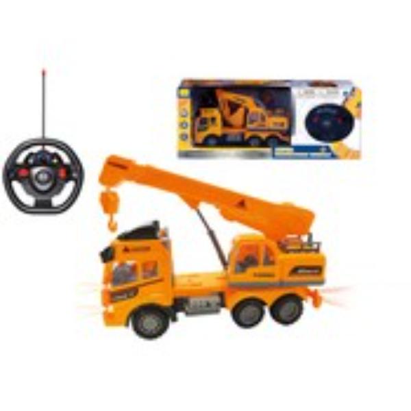 DollarDays 2122963 11 in. Remote Control Construction Trucks - Working Light - Pack of 16