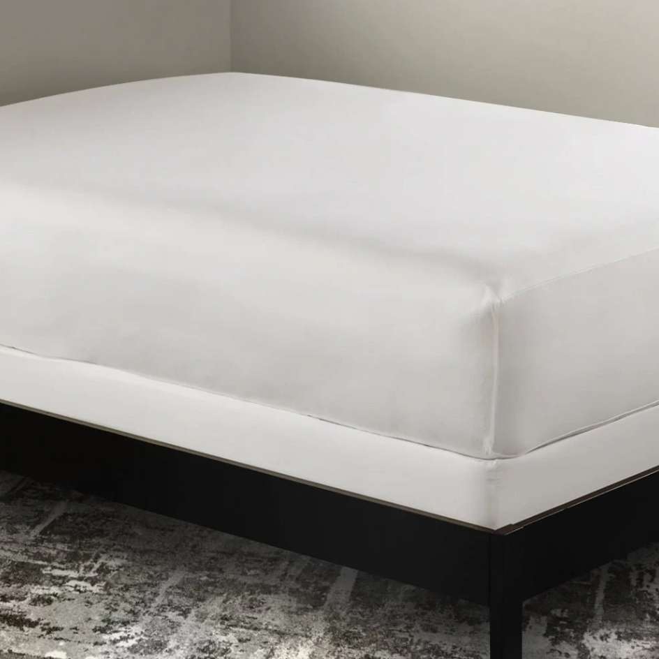 DollarDays 2388671 Stain guard PolyTerry Mattress Protectors, White - Full Extra Large - Pack of 10