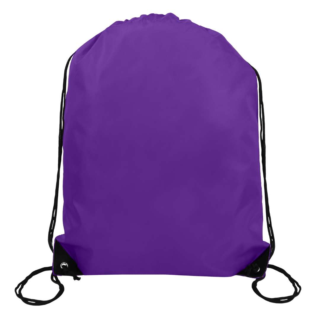 DollarDays 2388683 Drawstring Bags, Purple - Pack of 200