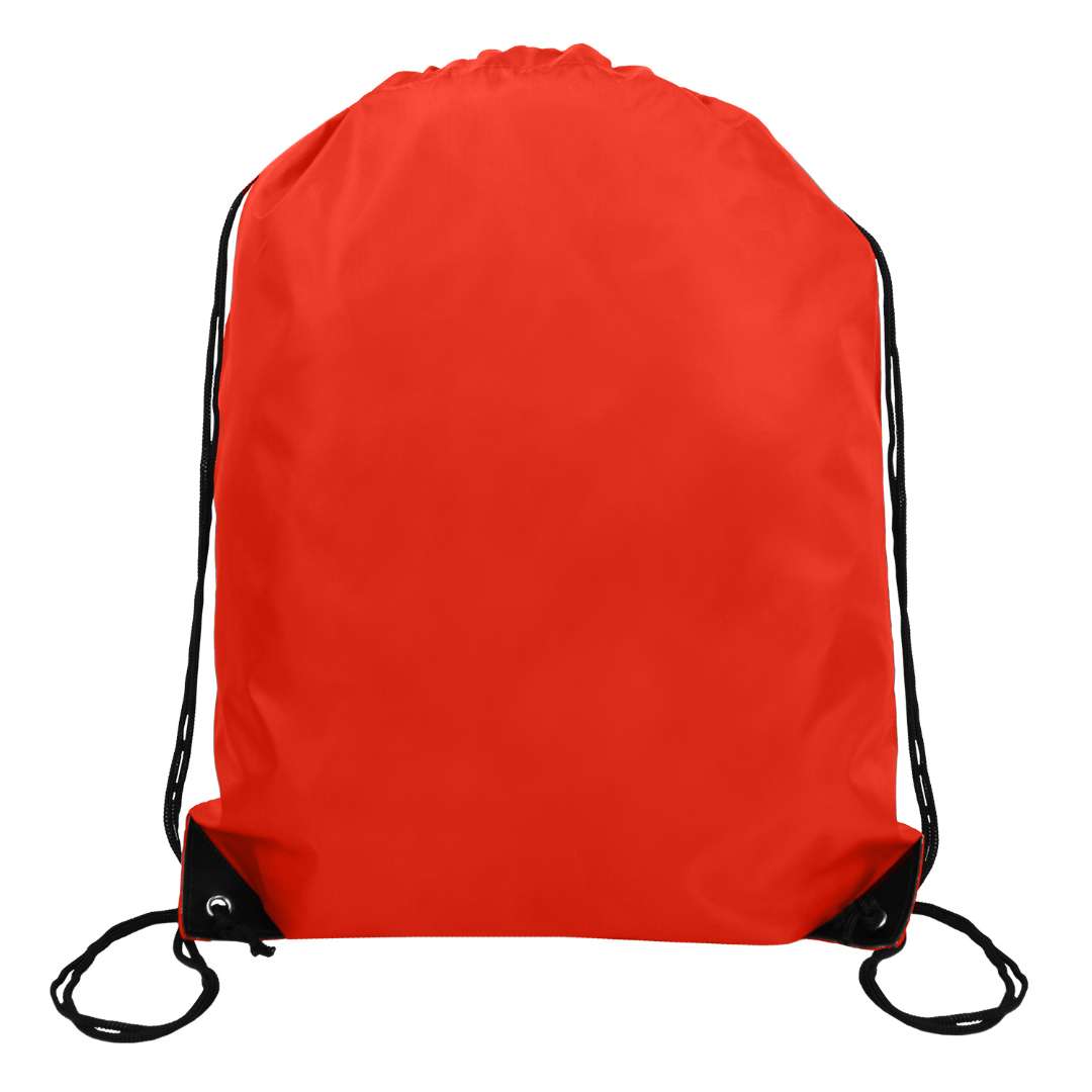 DollarDays 2388684 Drawstring Bags, Red - Pack of 200