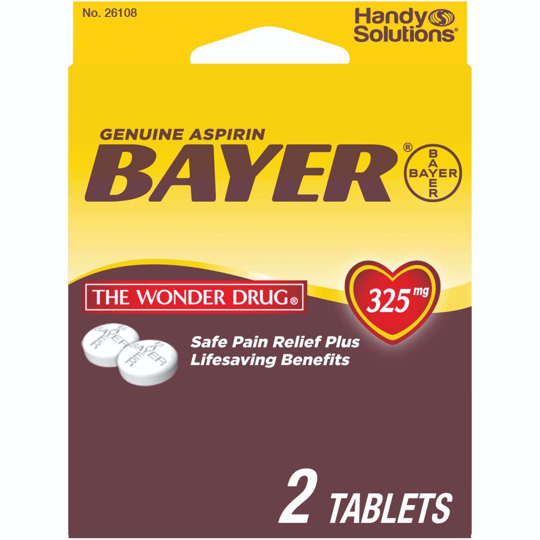 DollarDays 2388869 Bayer Aspirin Tablets - 2 per Pack - Pack of 144