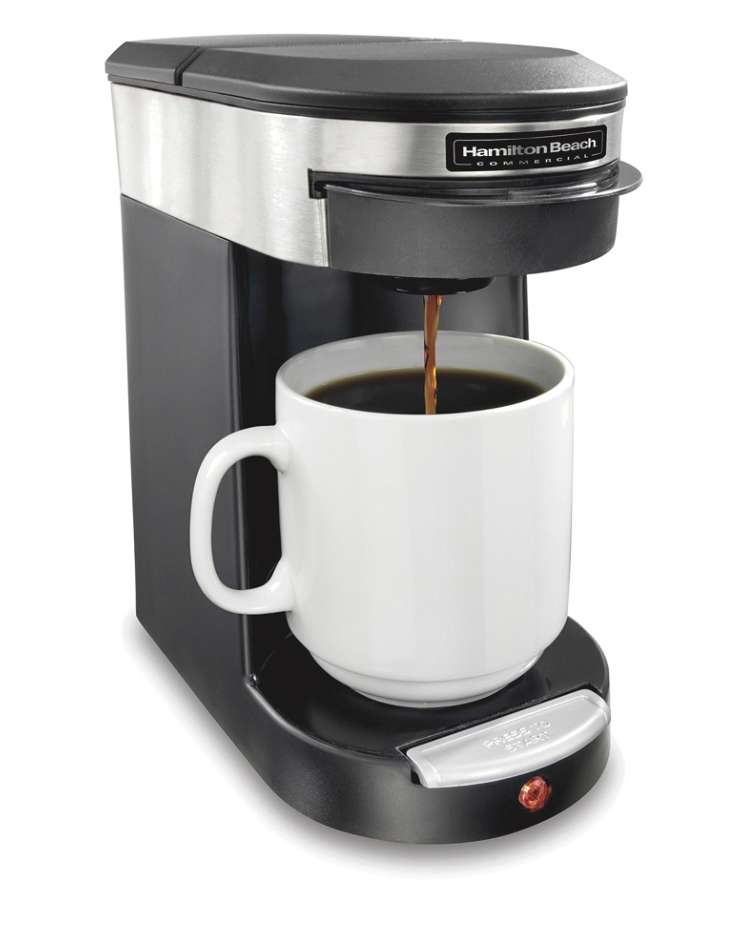 DollarDays 2388614 Coffee Maker Pods, Black & Stainless - 1 Cup - Pack of 6
