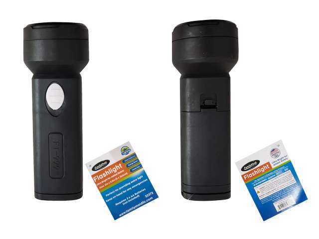 DollarDays 2388824 5.3 in. Black Flashlight - Pack of 96