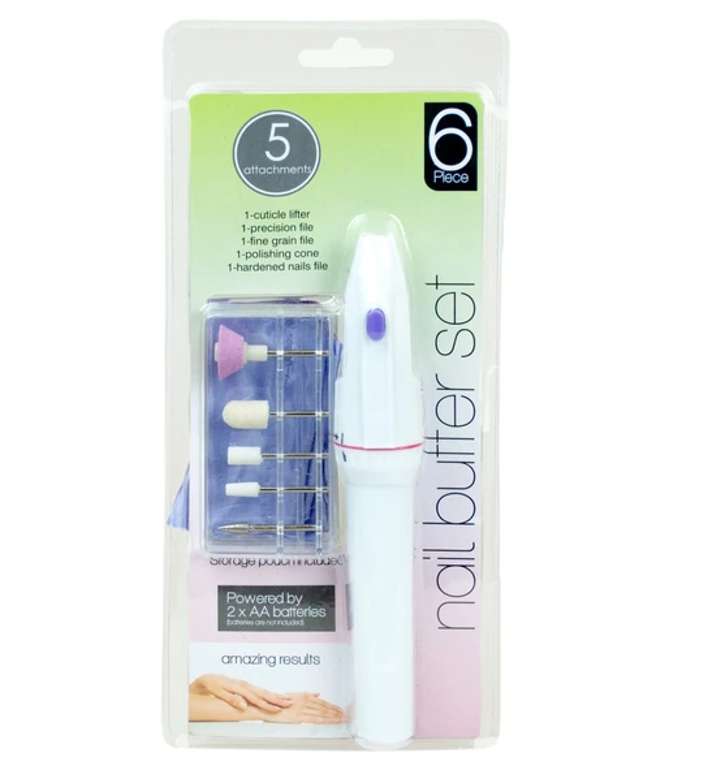 DollarDays 2377936 Nail Buffer Sets - Battery Operated - Pack of 60