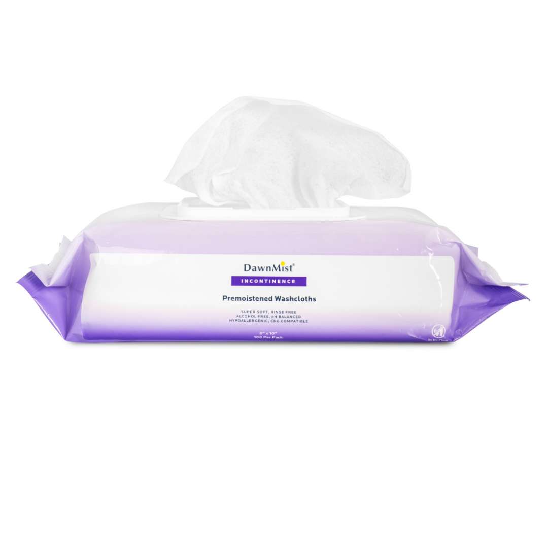 DollarDays 2388900 8 x 10 in. Pre-Moistened Washcloths, Scented, 100 per Pack - Pack of 6