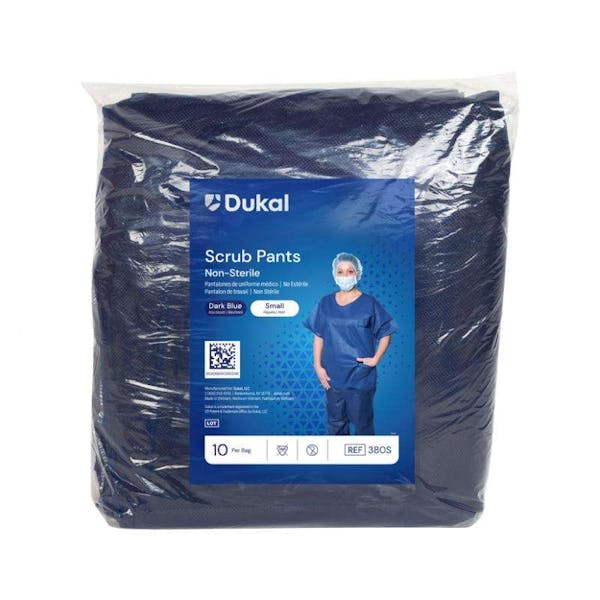 2388615 Scrub Pants, Dark Blue, Small - Pack of 50